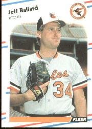1988 Fleer Baseball Cards      554     Jeff Ballard
